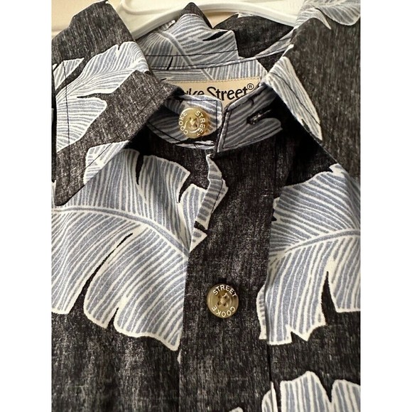 Cooke Street Honolulu Hawaiian Button Up Short Sleeve Shirt Cotton Pocket Men XL - Picture 4 of 10